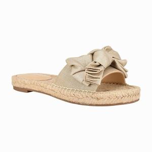 Nine West Bow Espadrille Slippers Goud Nederland | HNZ-356817